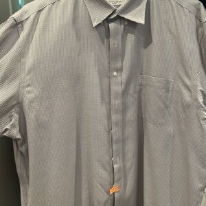 Men's Classic Black and White Checkered Shirt